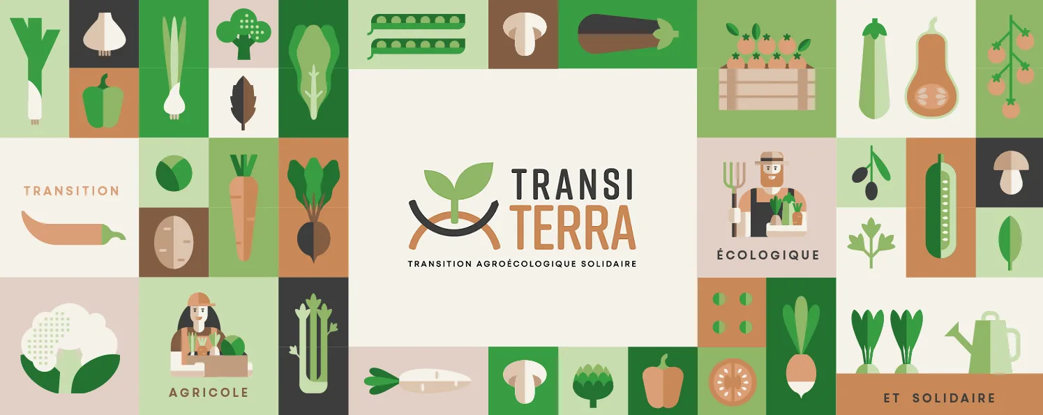 Bannière TransiTerra avec légumes